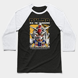 Gundam Rx78 Artwork Baseball T-Shirt